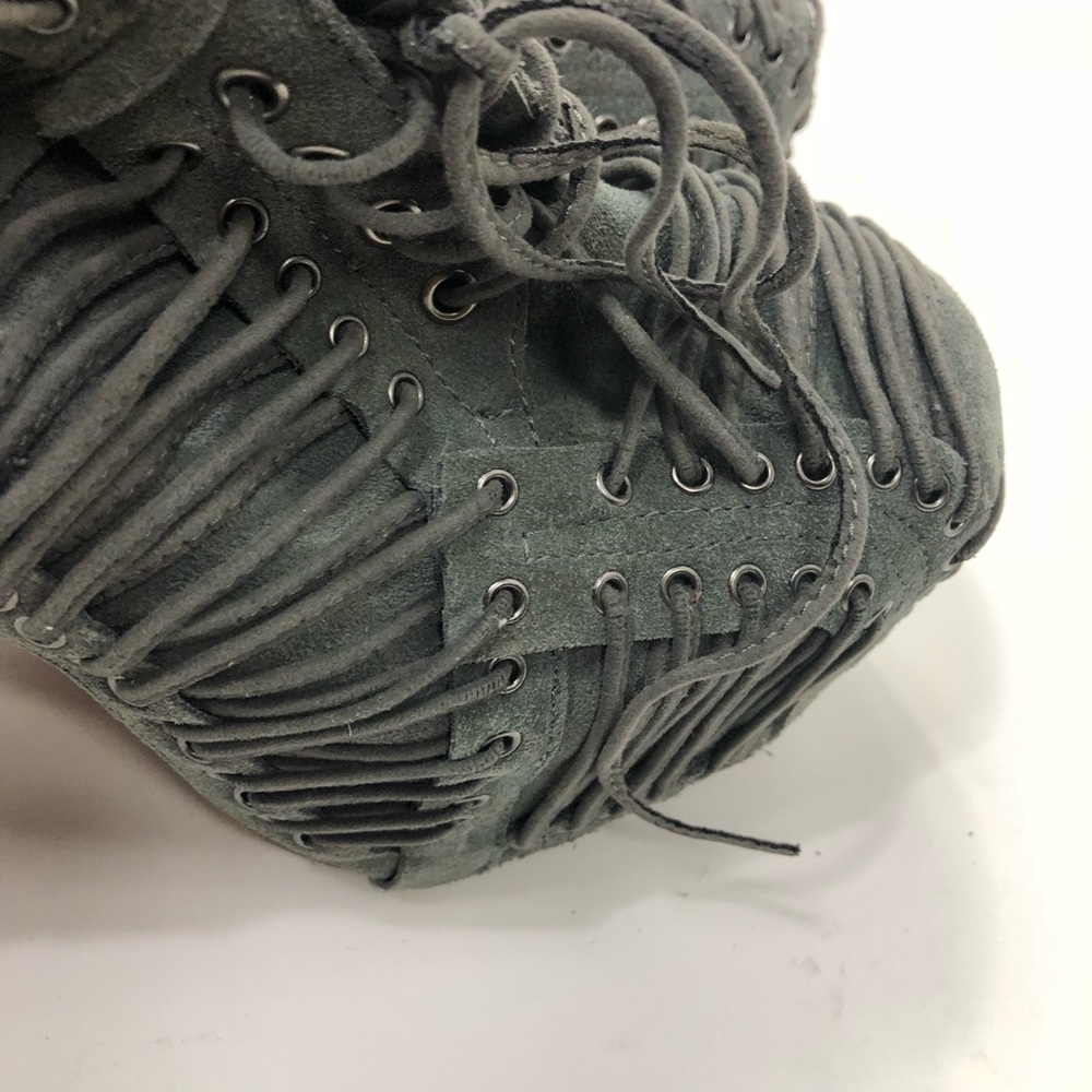 Jeffrey Campbell Grey Suede Lita Heel Size 9 - Picture 3 of 6
